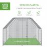 Chicken Run with Roof, Walk-In Chicken Coop for 10-12 Chickens, Hen House, Duck Pen, Outdoor 380 x 280 x 195cm Image 5