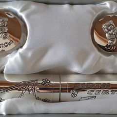 Silver plated baby gift set