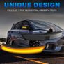 1Pair Flowing Dynamic Indicator Turn Signal Light LED Side Wing Mirror Blinker for Ford Focus Image 2