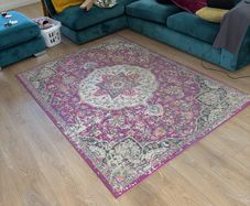 Pink vintage style rug