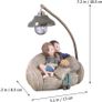 Mini Resin Couple Stting in Sofa with Lamp Living Room Bedroom Decorations for Home Lovers (A) Image 3