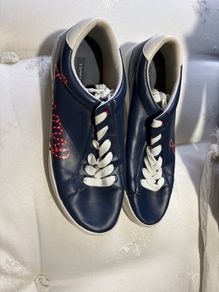Tommy Hilfiger Navy Canvas Trainers x 2