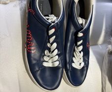 Tommy Hilfiger Navy Canvas Trainers x 2
