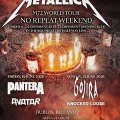 Metallica ticket swap