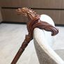Unique Handmade Walking Stick, Dragon Handle, Never Used Image 4