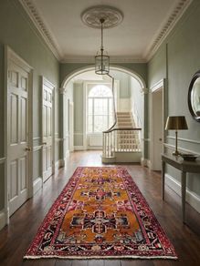 XL Persian Serab Heriz Hand Knotted Runner Rug Carpet