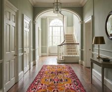 XL Persian Serab Heriz Hand Knotted Runner Rug Carpet