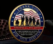 ''Thank You for Your Service'' Challenge Coin