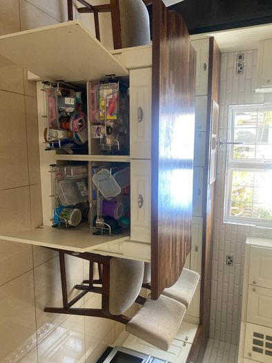 kitchen with walnut worktop
