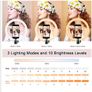 10Inches Dimmable LED Ring Light with 3 Color Modes & 10 Brightness Level for Phone, Makeup, Live Streaming, Tiktok, YouTube Video Image 6