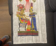 Egyptian cloth print