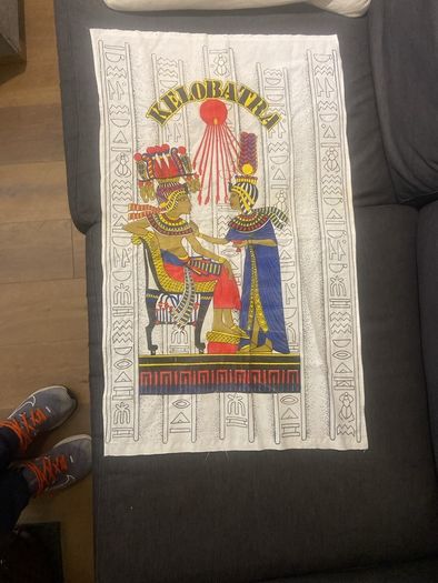 Egyptian cloth print