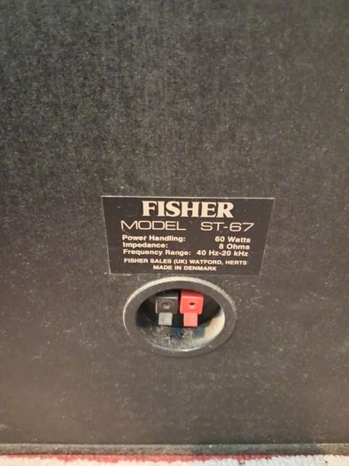 vintage fisher st67 large speakers