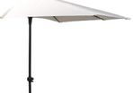 3 m Half Round Umbrella Parasol-White