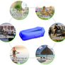 Inflatable lounger, 2019 New Waterproof inflatable Sofa with Storage Bag Air Sofa lounger Hammock with Headrest Inflatable Couch fit for Travelling,Camping,Pool and Beach (Blue) Image 5