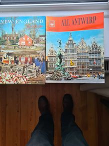 Antwerp. & New England In Colour. Beautiful Coloured Books.