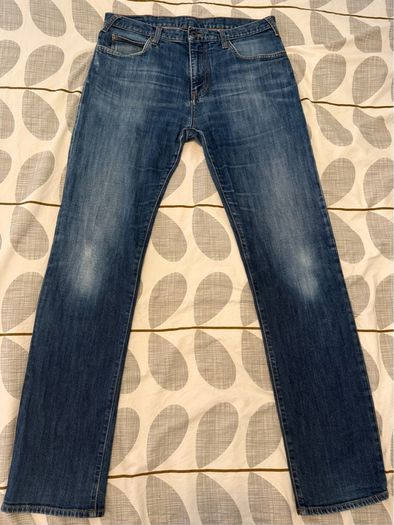Armani Jeans Blue Denim Straight Fit Size 34
