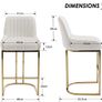 2 X Bar stools Velvet Luxurious Comfort & Sleek Style Image 6