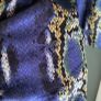PRETTY LITTLE THINGS royal blue velvet python print dress Sz 10 Image 10
