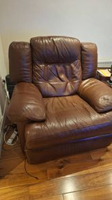 real leather recliner  eletric arm chair