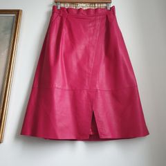 Karen Millen Leather Skirt Size Uk 14