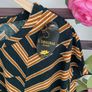 top Bnwt dark green & mustard top onesize Image 6