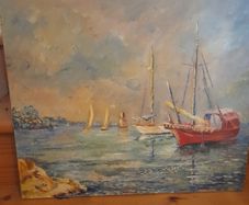 Painting  on canvas. 55cms  x  46cms