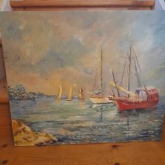 Painting  on canvas. 55cms  x  46cms
