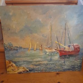 Painting  on canvas. 55cms  x  46cms