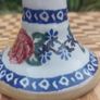 Beautiful Nicholas Mosse Tall Candlestick in the Popular but Discontinued Kilfane Rose Pattern, Circa 1996-2004, Number One of Two Available Image 6