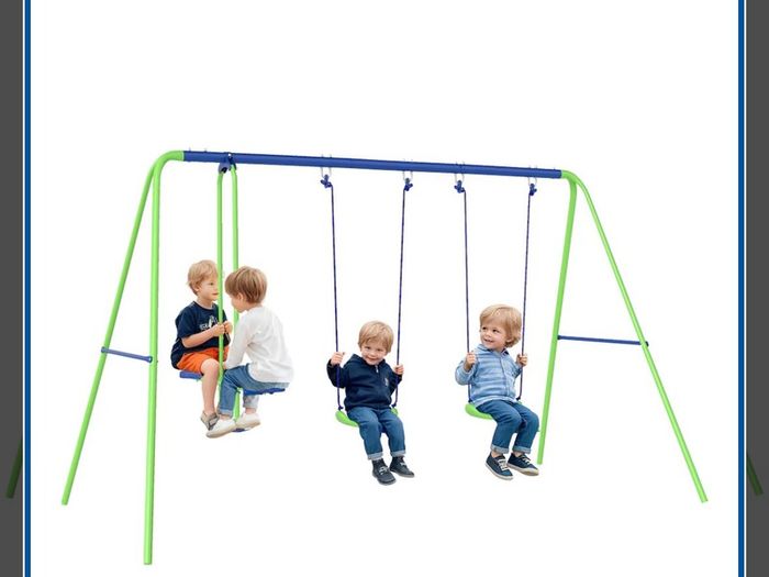 Kids Swing and seesaw