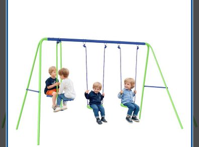 Kids Swing and seesaw