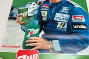 Vintage Keke Rosberg 7Up Formula 1 Poster