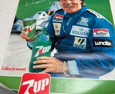 Vintage Keke Rosberg 7Up Formula 1 Poster