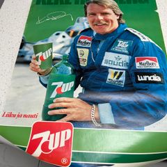 Vintage Keke Rosberg 7Up Formula 1 Poster