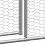 Outdoor Chicken Cage 2x6x2 m Galvanised Steel Image 5