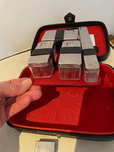 Travel set of trinket boxes
