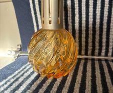 Ashleigh and burwood amber glass oil burner lamp