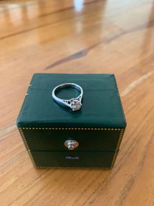 White Gold Diamond Solitaire Ring 1 x 18ct