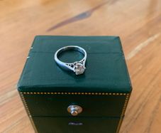 White Gold Diamond Solitaire Ring 1 x 18ct