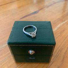 White Gold Diamond Solitaire Ring 1 x 18ct
