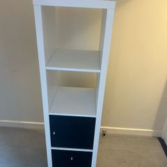 IKEA KALLAX 4 Shelving Unit with Door and Drawer Inserts