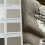 Designer Guild Heavy Linen and Velvet Interlined Curtains 110"w x 84"d Image 5