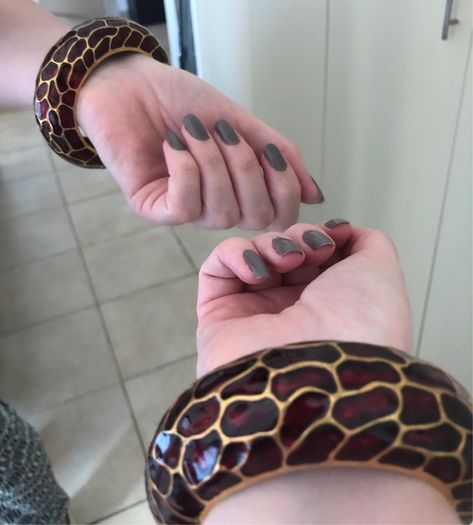 Panther print enamel bracelet from Mawi