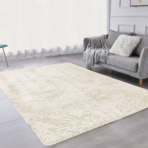 NEW SALE | Rugs Living Room - Modern White Area Rugs for Bedroom Non Slip -Super Soft Fluffy Shaggy Thick Pile Small Rug Non-Shedding Easy To Clean, 50cm x 80cm