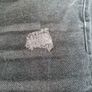 Men's black denim shorts Image 3