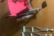 Generation doll wheelchair + crutches