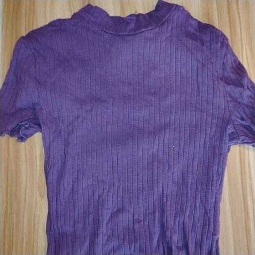 Purple T-shirt Shein