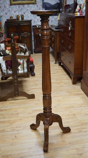 Mahogany Torchere / Plant Stand