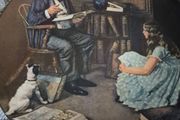 Vintage Norman Rockwell The storyteller ceramic plate 1984